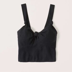 black linen top